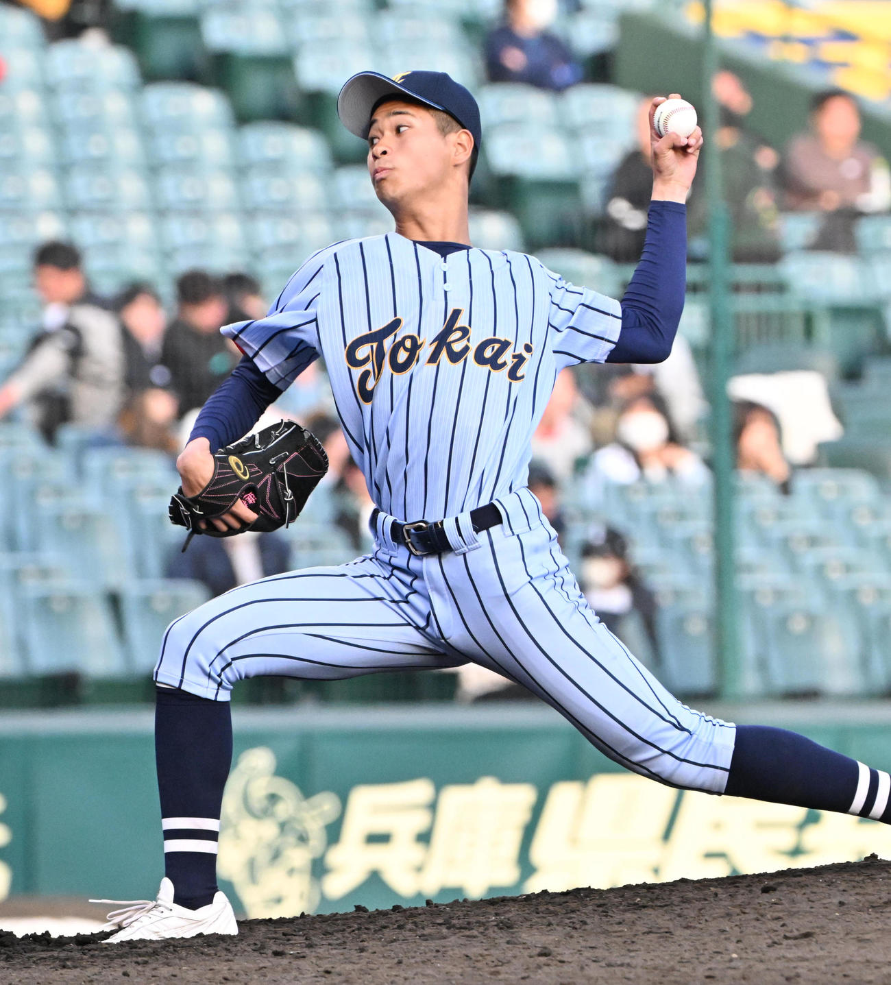 浦和実対東海大札幌　東海大札幌3番手の矢吹（撮影・石井愛子）