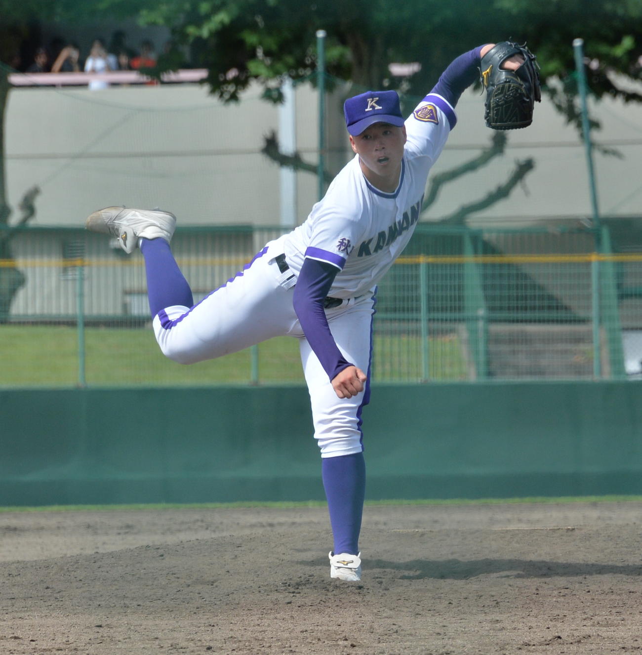 金足農の吉田大輝投手＝24年9月