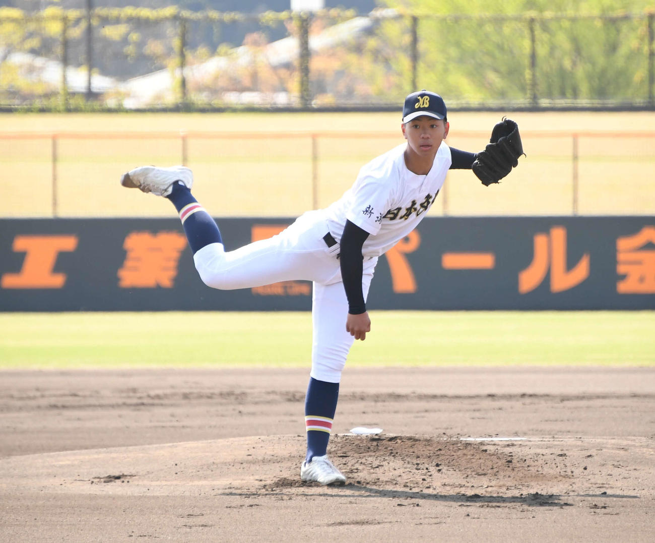 公式戦初先発の日本文理・番場は3回1安打3三振、無失点の好投