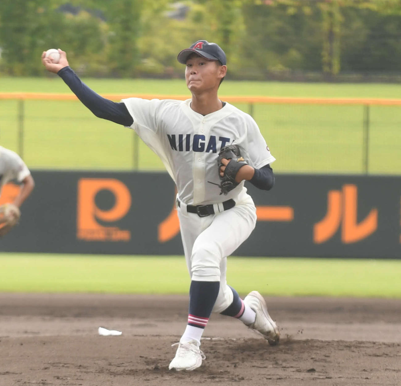 新潟のエース杉山晃太（2024年9月13日撮影）