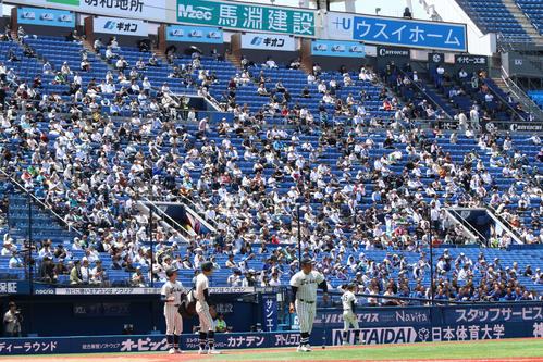 東海大相模対横浜　三塁側スタンド（撮影・北村健龍）