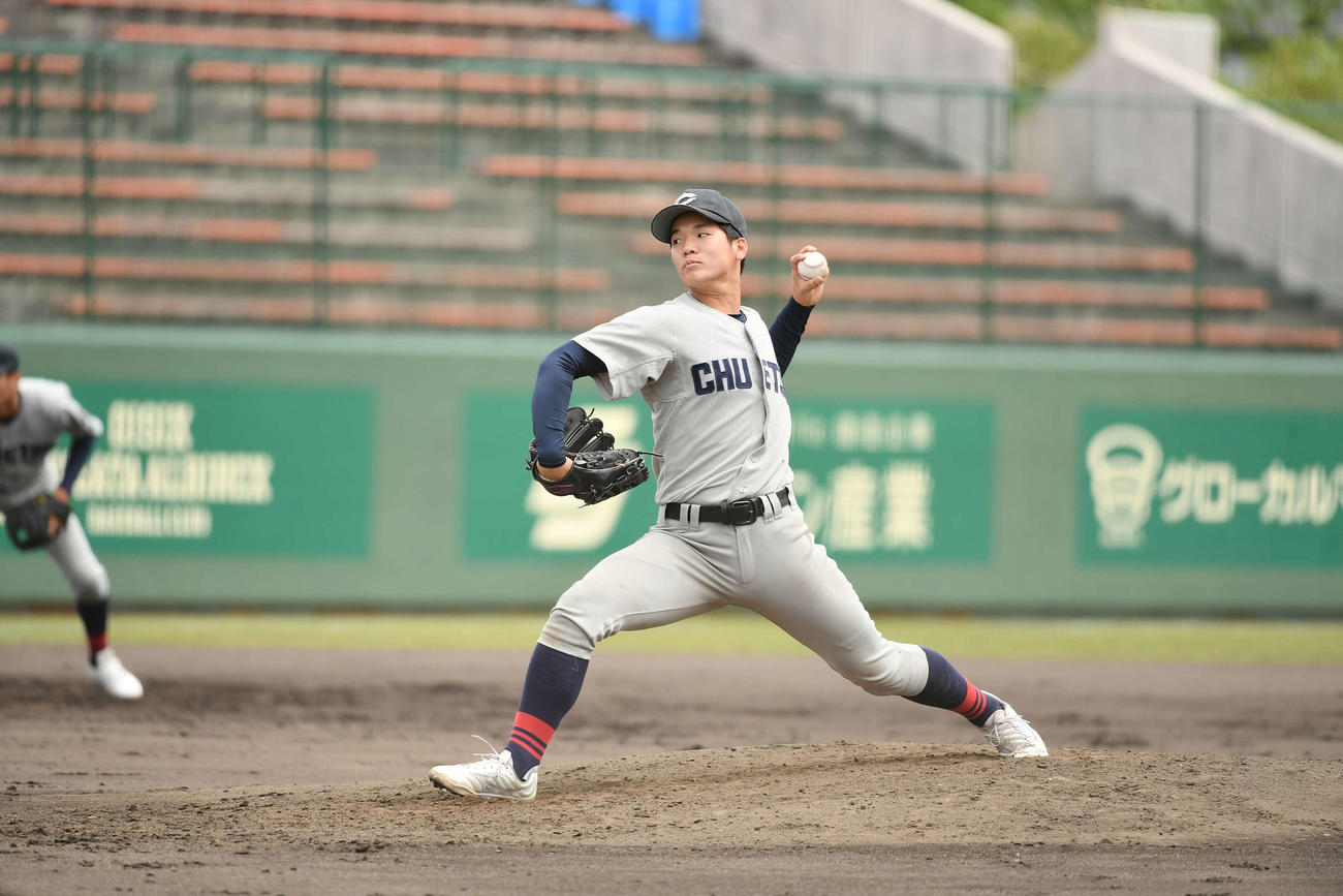中越・雨木は北越を4安打に抑えて完封