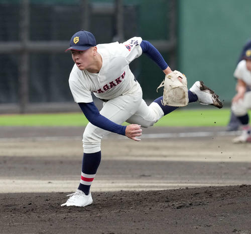 浦和学院対帝京三　浦和学院の先発吉井（撮影・たえ見朱実）
