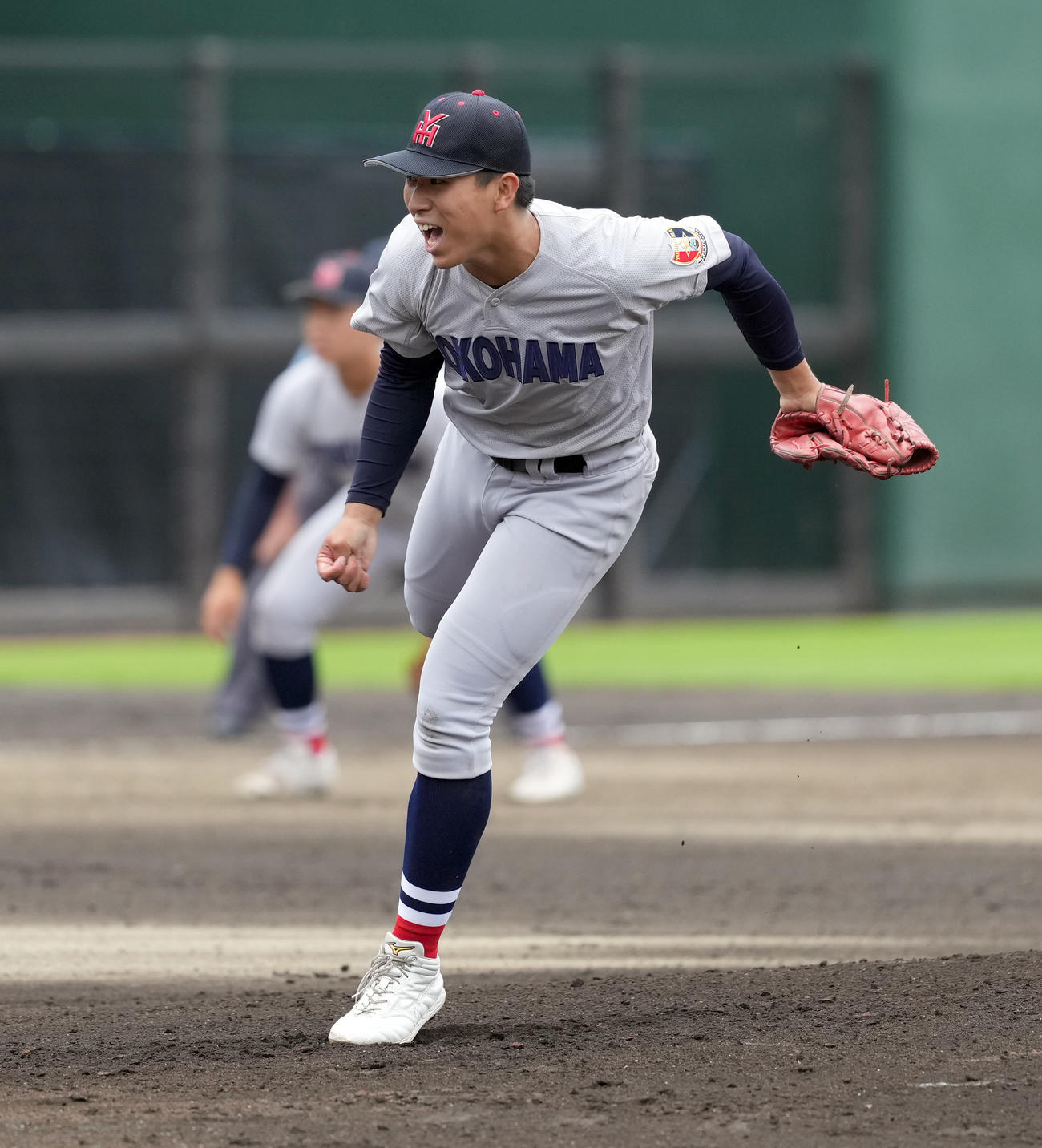 作新学院対横浜　横浜の先発前田（撮影・たえ見朱実）