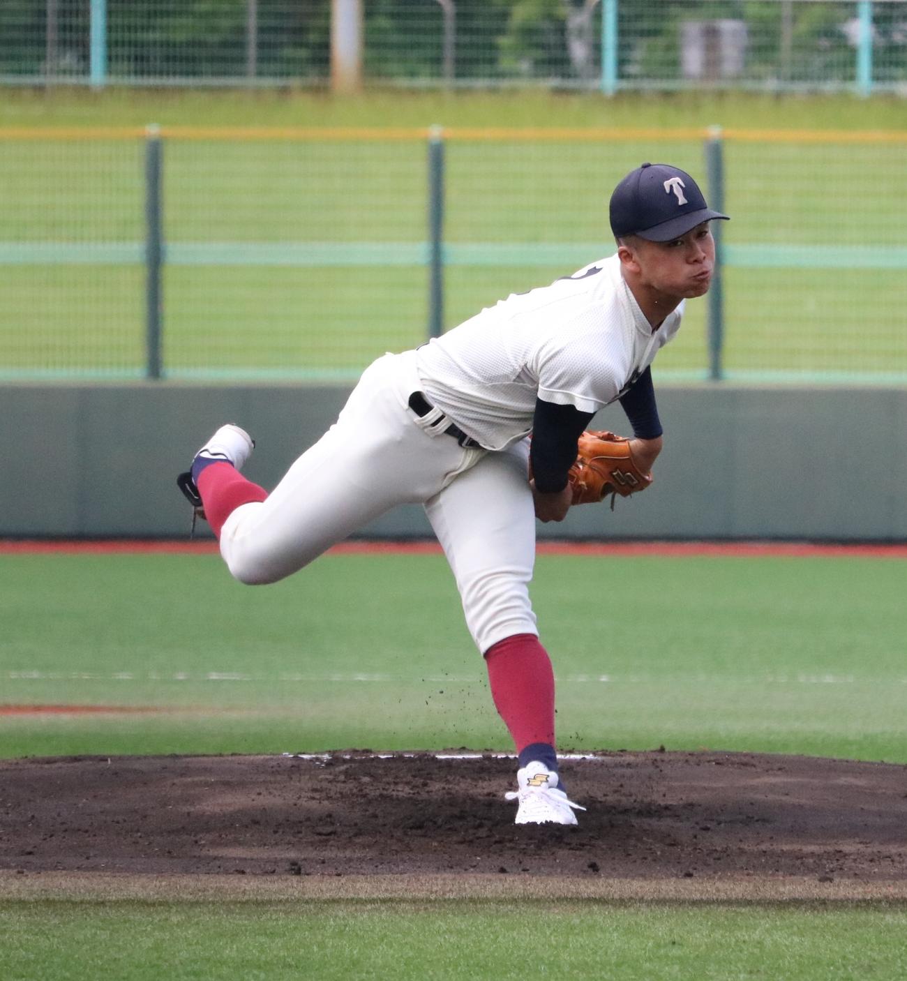 プロ注目の大阪桐蔭・中野大虎（2025年5月18日撮影）
