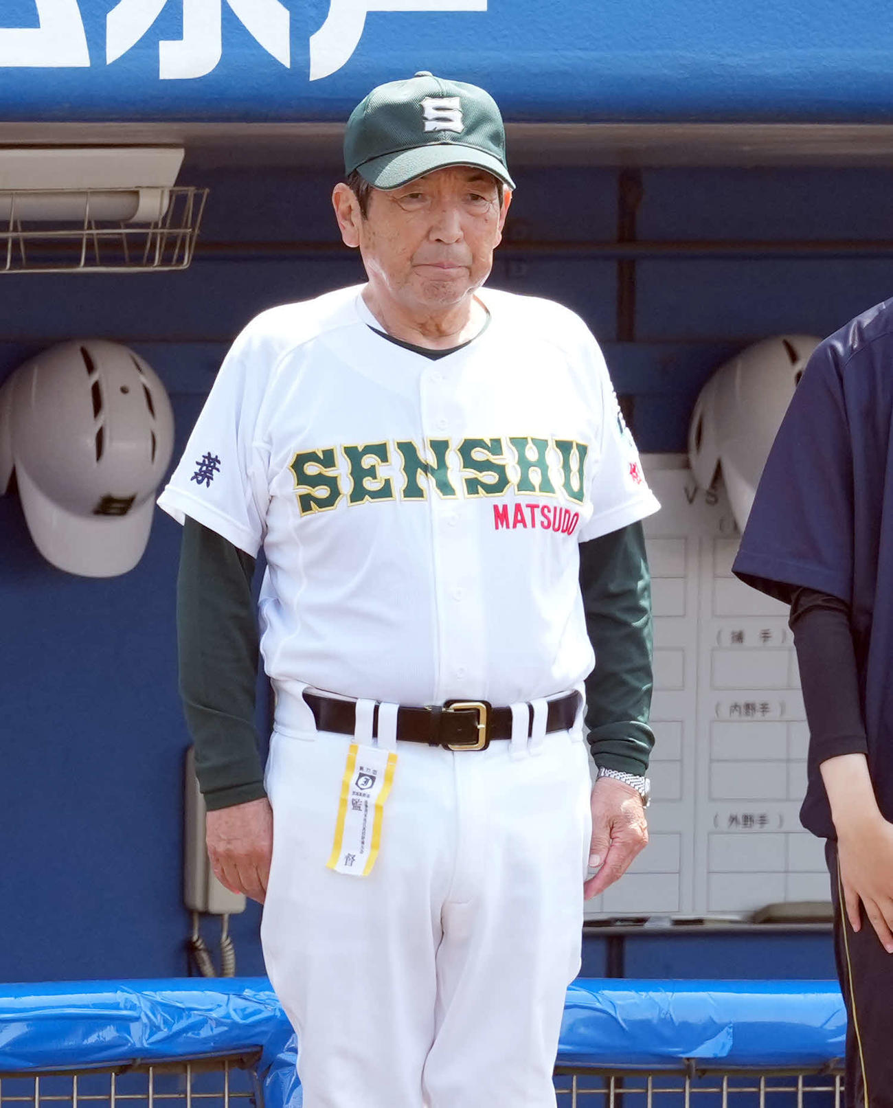 桐生第一対専大松戸　専大松戸・持丸監督（撮影・たえ見朱実）