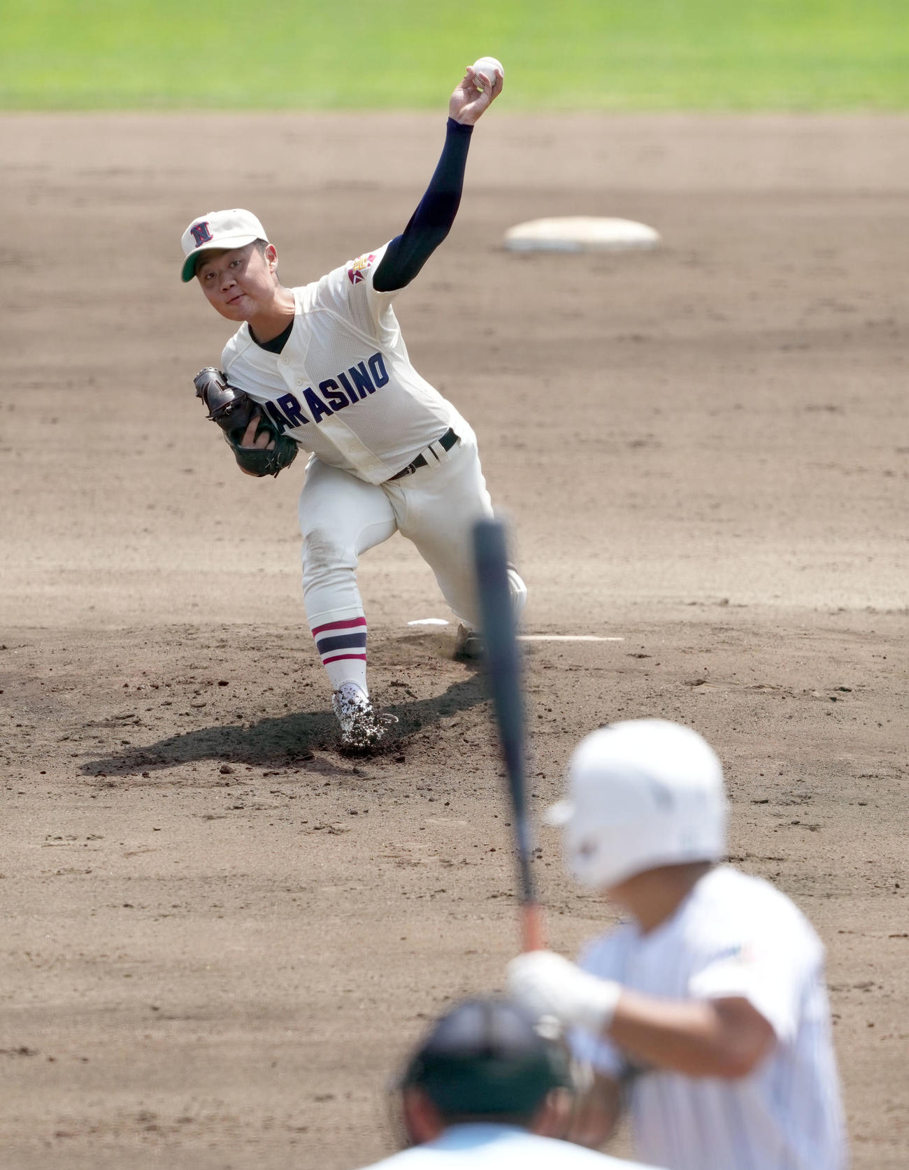 習志野対健大高崎　習志野の先発安田（撮影・たえ見朱実）