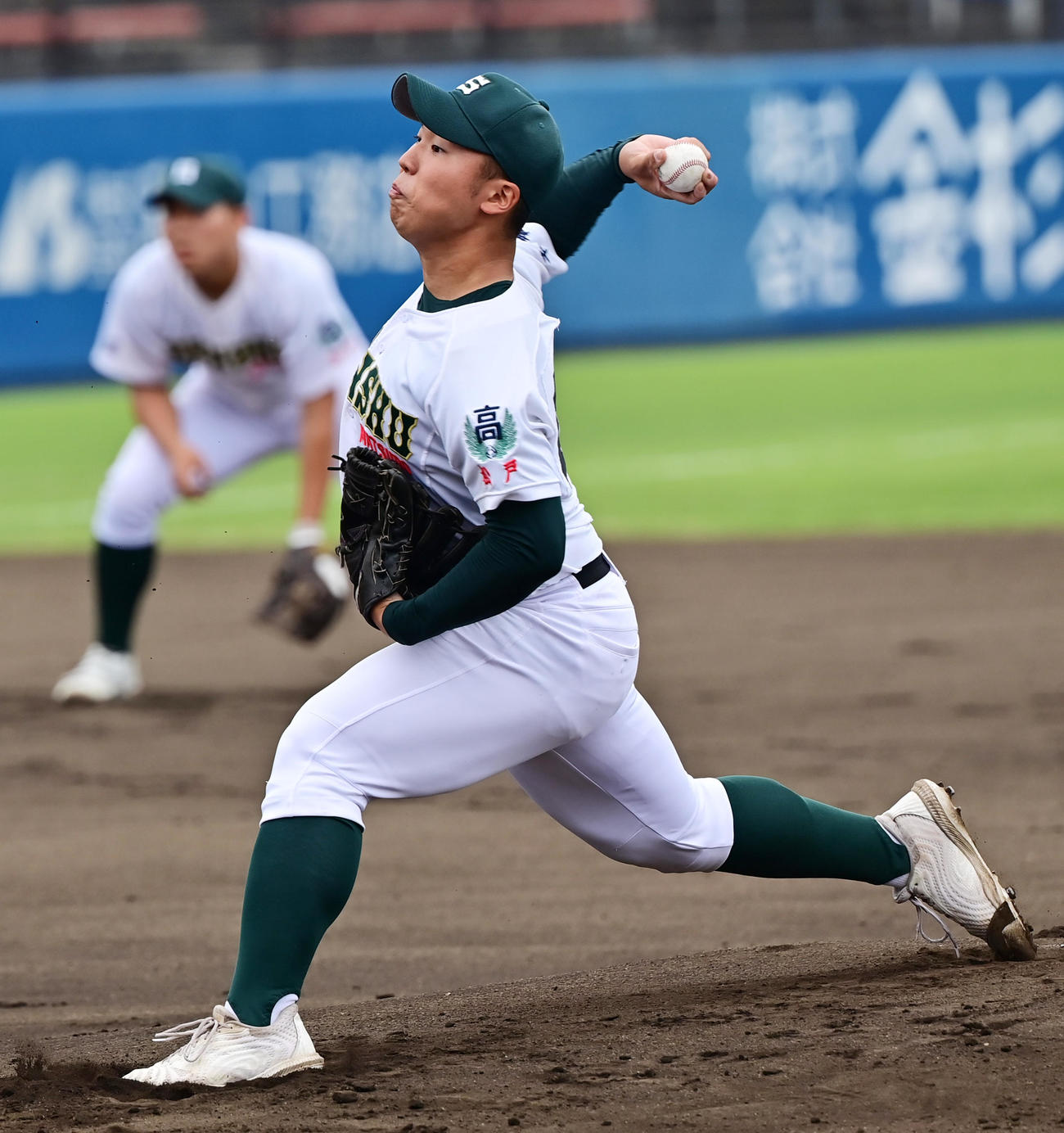 横浜対専大松戸　専大松戸先発の伊藤（撮影・清水貴仁）
