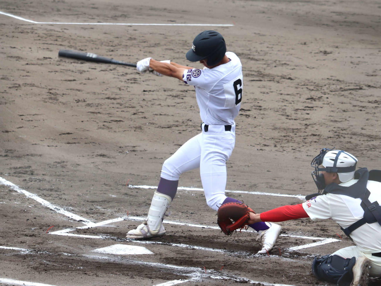 近畿大会1回戦　天理対智弁和歌山　「4番遊撃」で出場した天理（奈良）赤埴（撮影・中島麗）