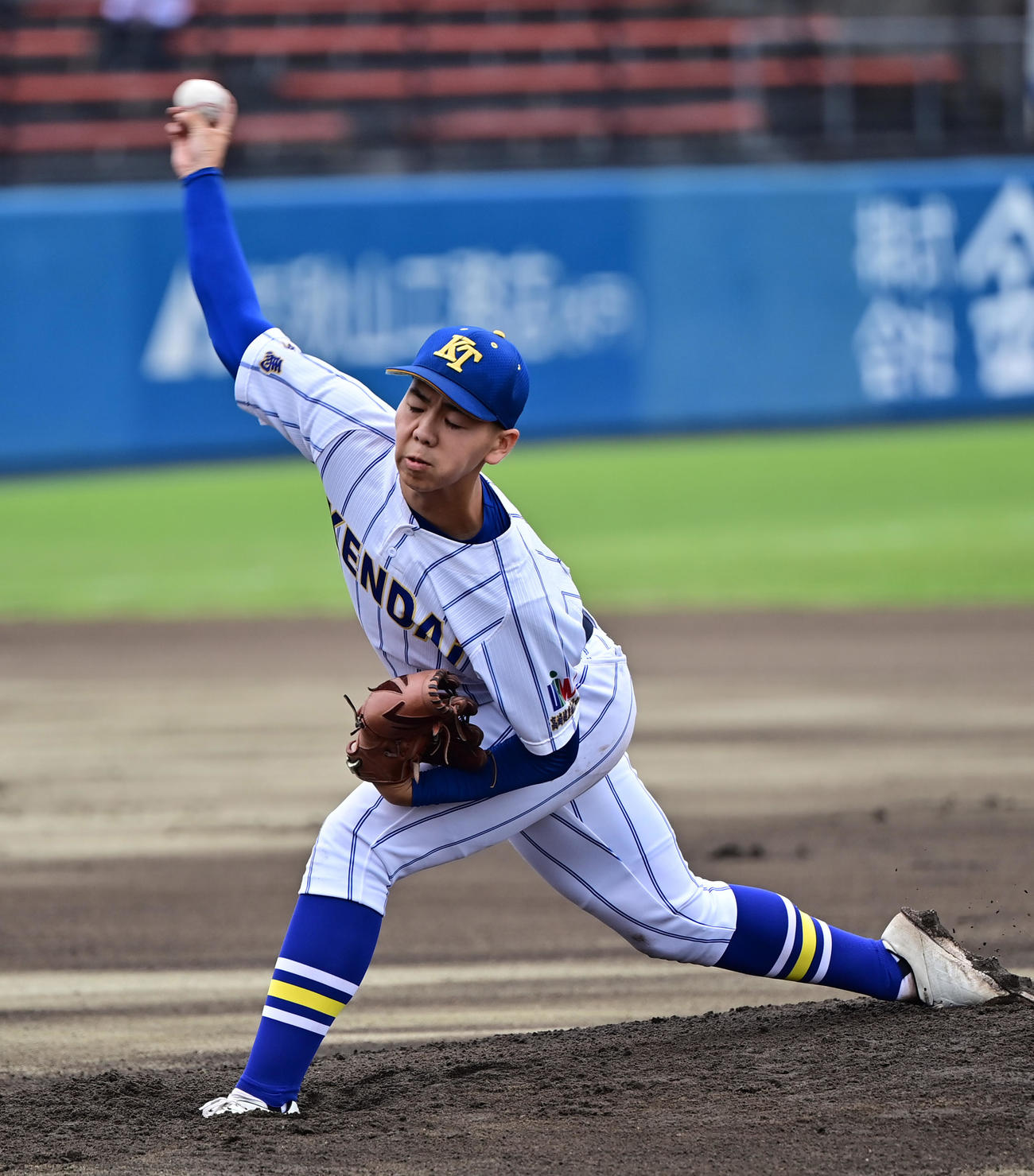 専大松戸対健大高崎　健大高崎先発の石垣聡（撮影・清水貴仁）