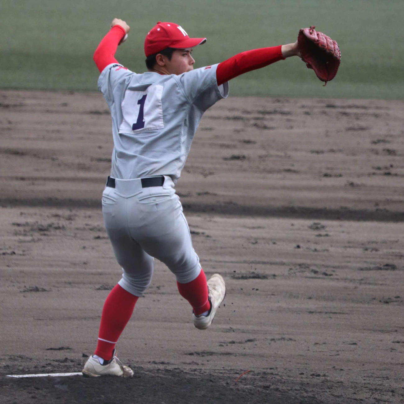 近畿大会1回戦　京都共栄対奈良大付　先発した、京都共栄の小林（撮影・中島麗）