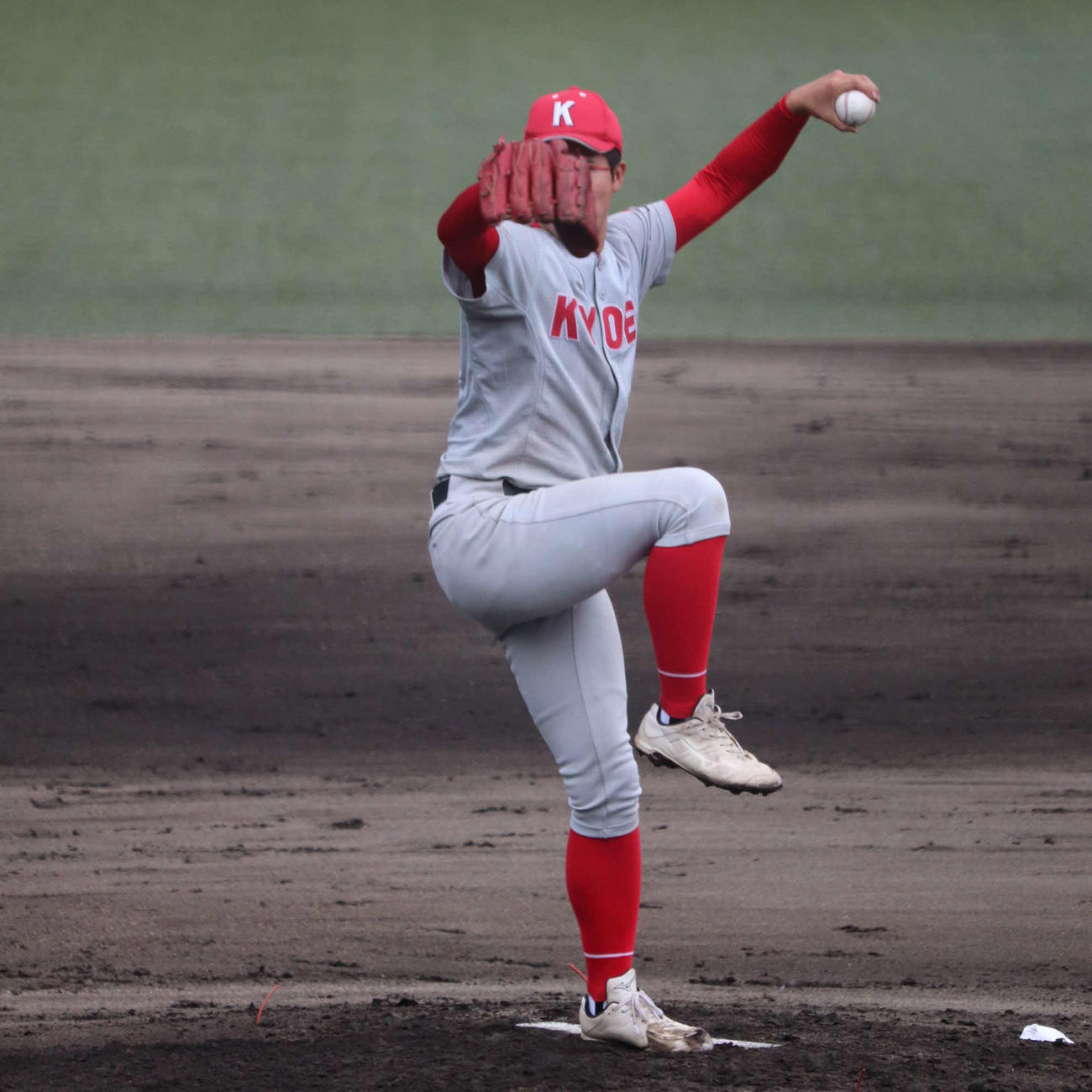 近畿大会1回戦　京都共栄対奈良大付　先発した、京都共栄の小林（撮影・中島麗）