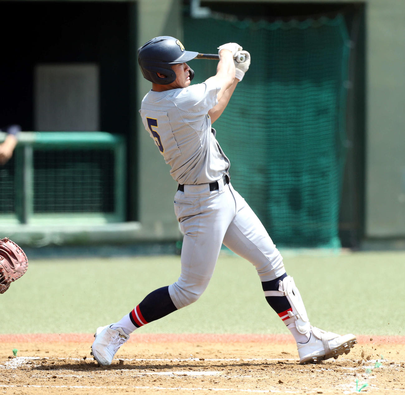 5月21日仙台城南戦、打席に入る仙台育英・高田