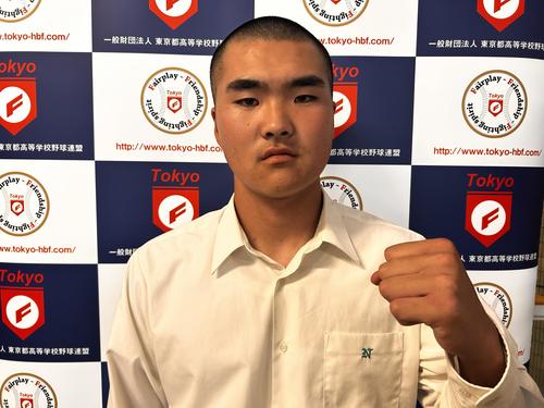 【東東京】二松学舎大付、センバツに続く開幕試合も「ドタバタしない。とにかく落ち着いて」