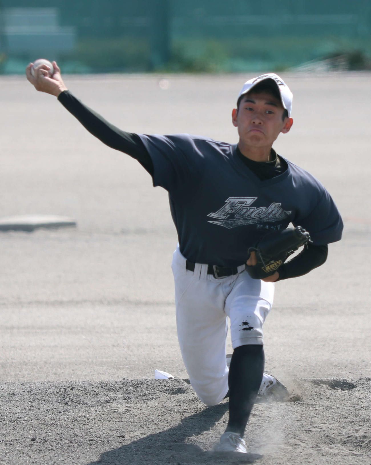 府中東対藤沢清流　府中東2番手の斎藤（撮影・泉光太郎）