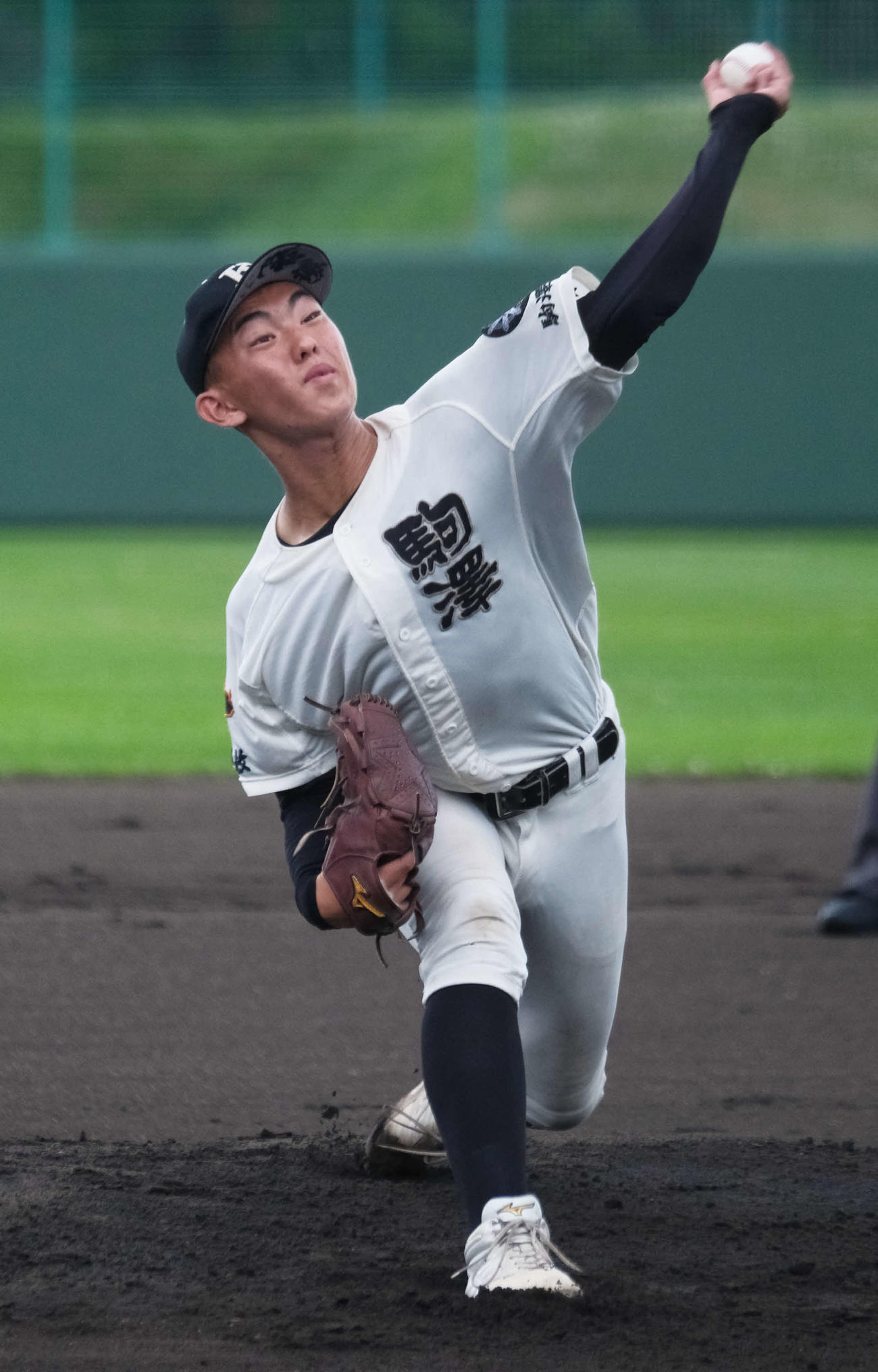 168球の熱投で完投勝ちした駒大苫小牧の先発・寺田七将投手（3年）