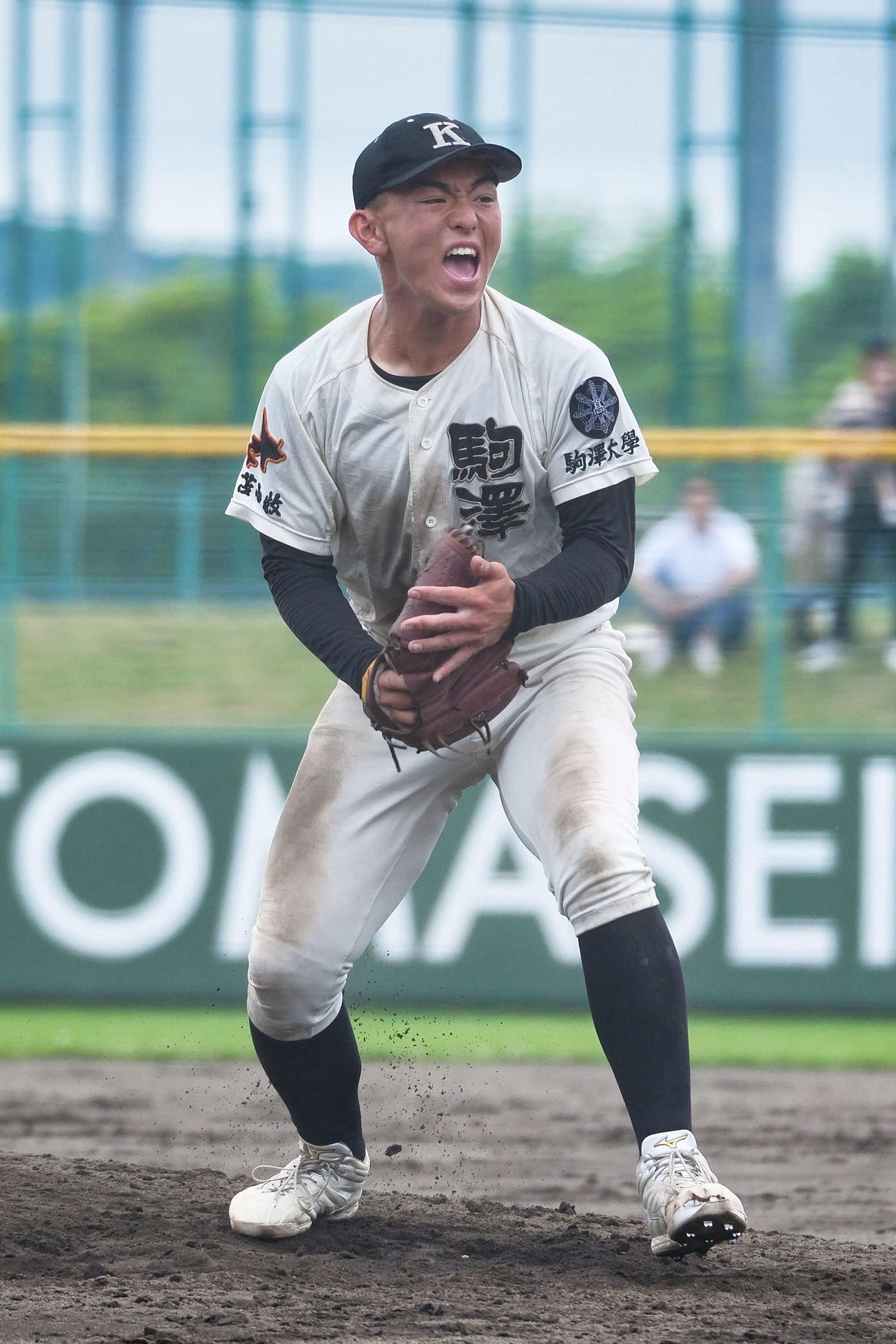 168球の熱投で完投勝ちした駒大苫小牧の先発・寺田七将投手（3年）