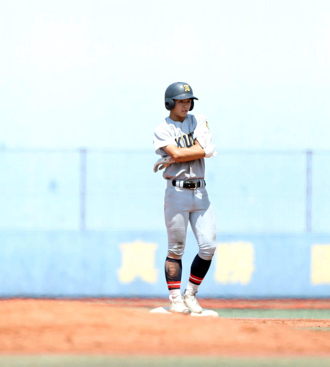 智弁和歌山対仙台育英　2安打の仙台育英・砂（撮影・木村有優）