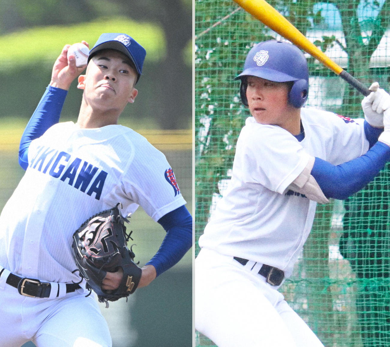 プロ注目の二刀流、滝川・新井瑛太