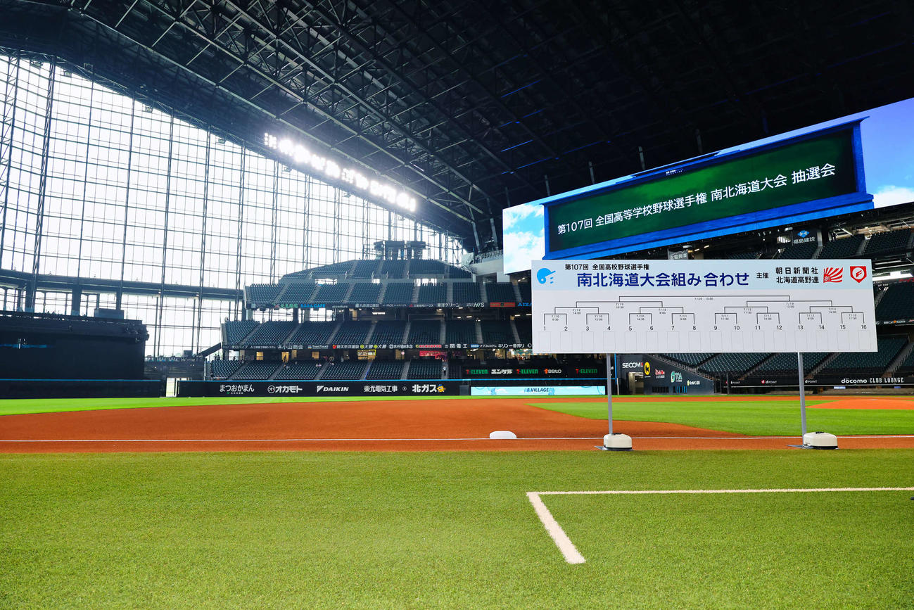 エスコンフィールド北海道で行われた南北海道の抽選会