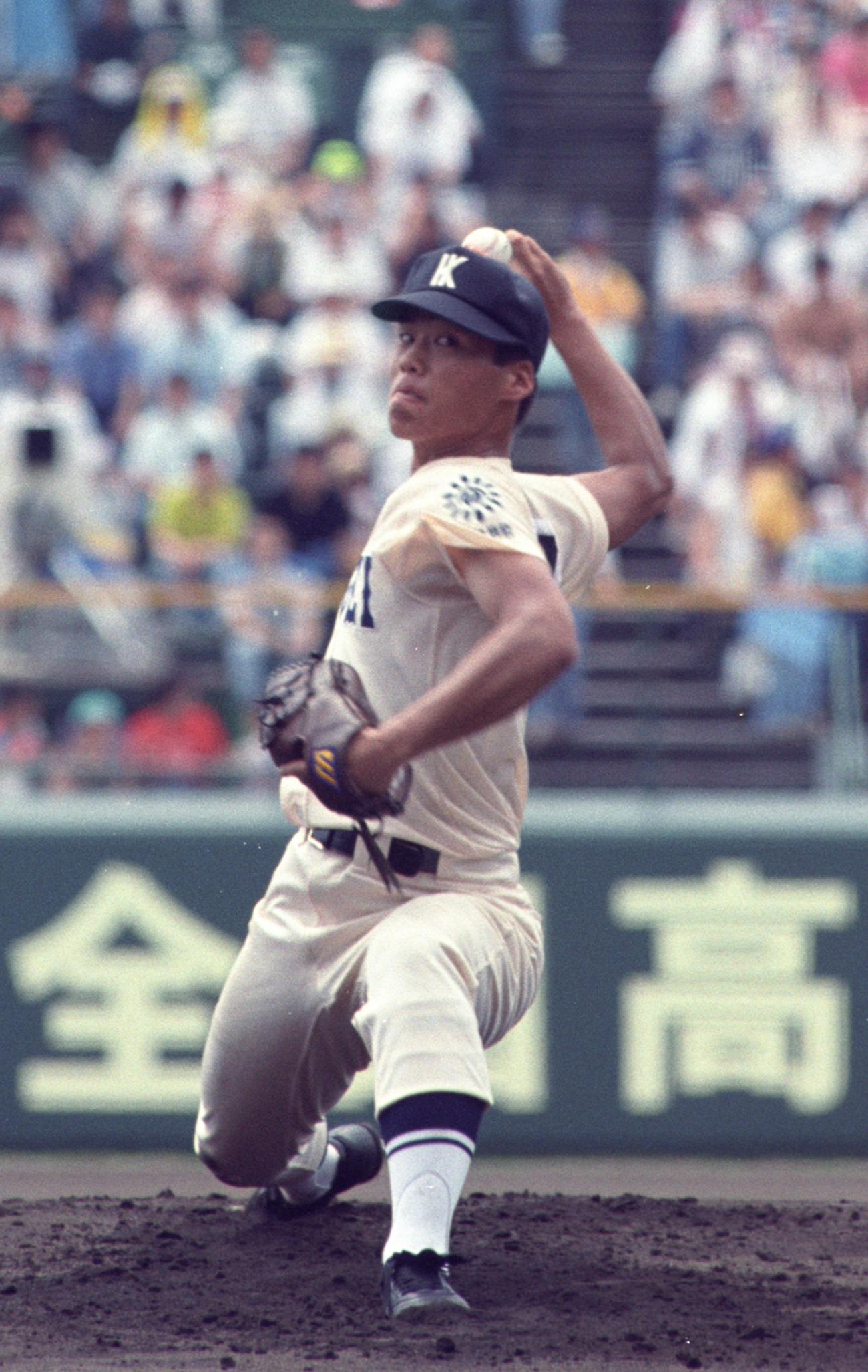 第75回全国高校野球選手権大会　育英・酒谷敏（1993年8月22日撮影）