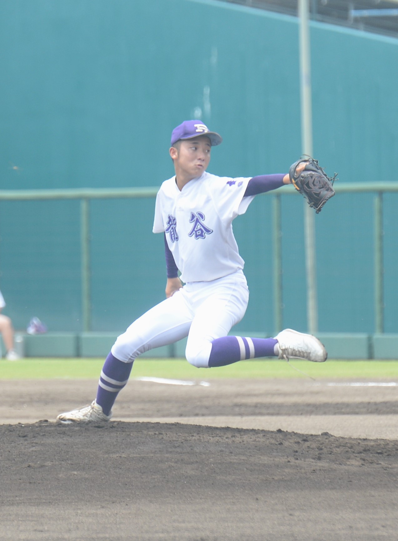 唐津商対龍谷　先発した龍谷・勝間田（撮影・佐藤究）