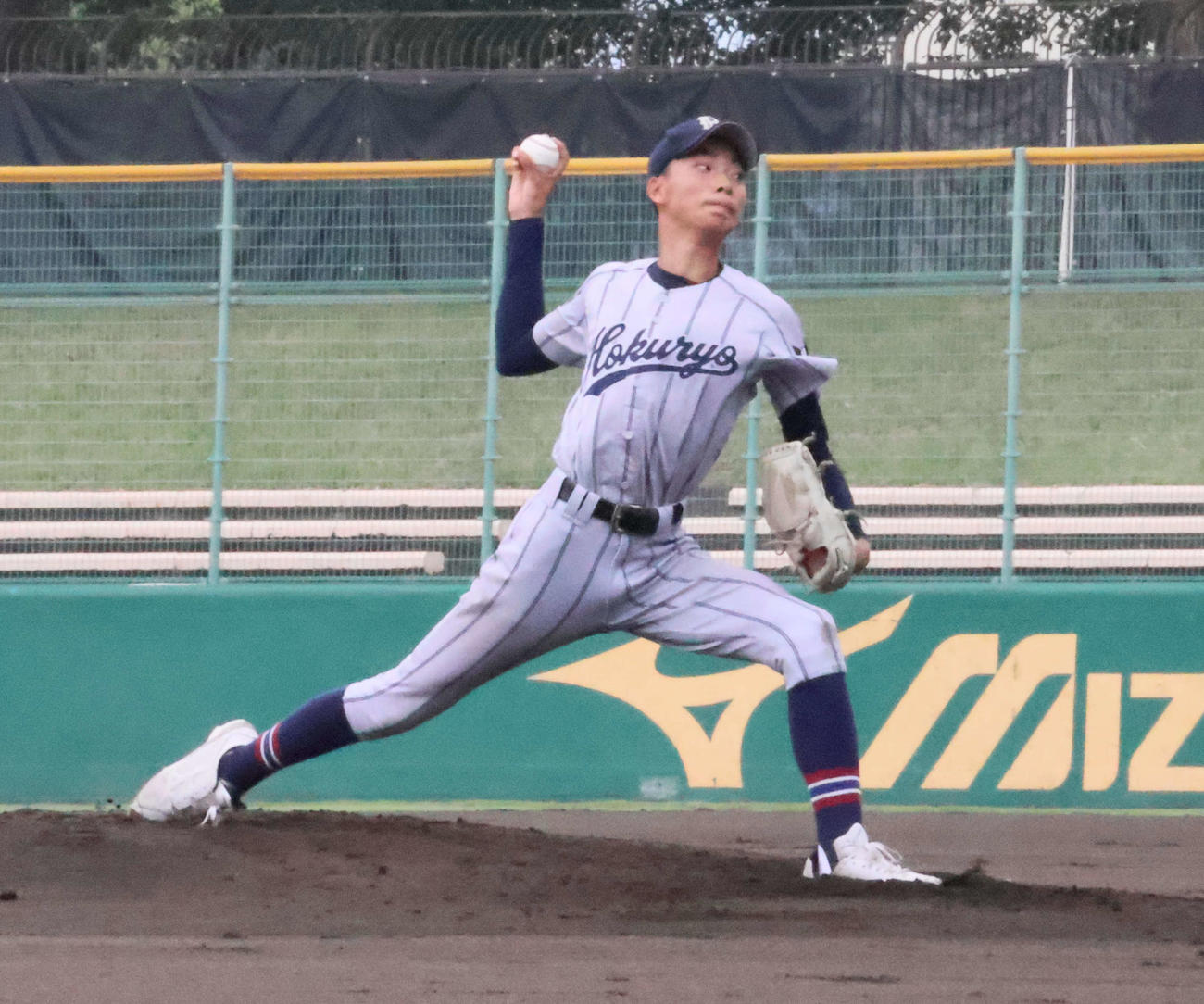 莵道対北稜　先発した北稜・原大河（撮影・大西真生）