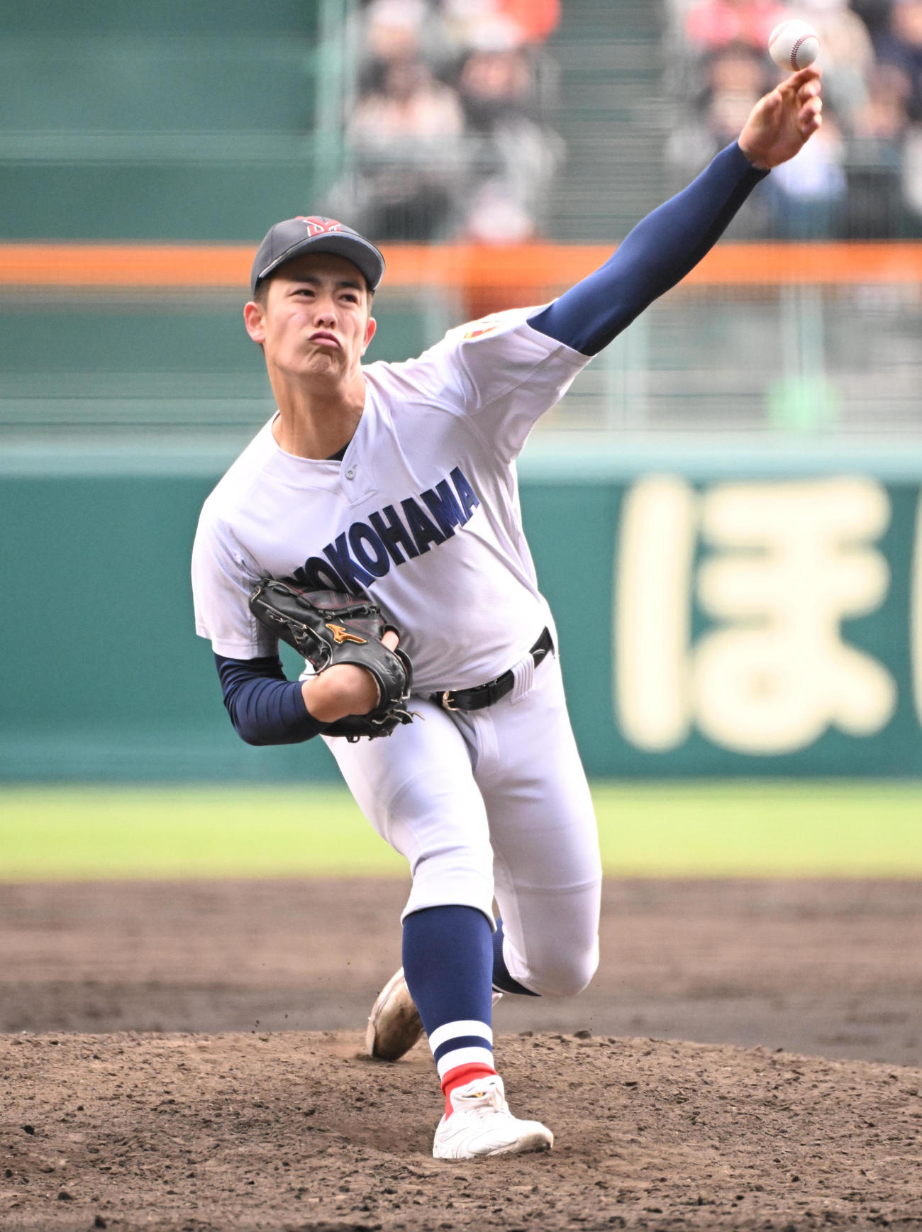 力投する横浜・奥村頼人（2025年3月撮影）