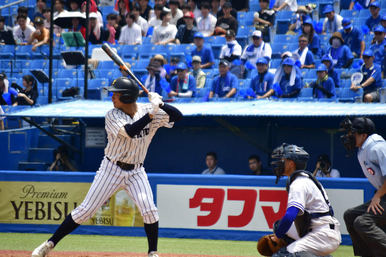立教池袋－目黒　「4番投手」として攻守で活躍した立教池袋の工藤（撮影・平山連）