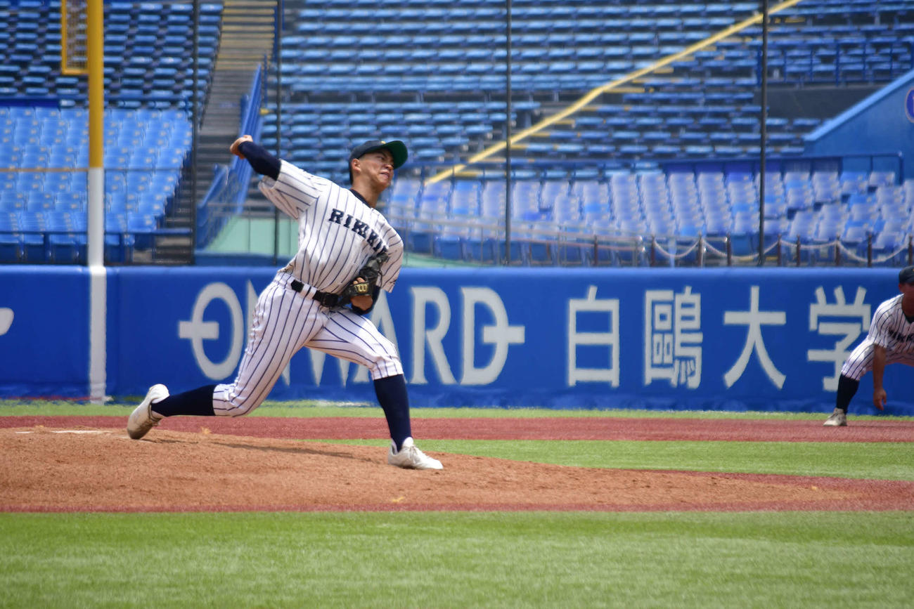 立教池袋－目黒　9回2失点完投で初戦突破に導いた立教池袋エース工藤（撮影・平山連）