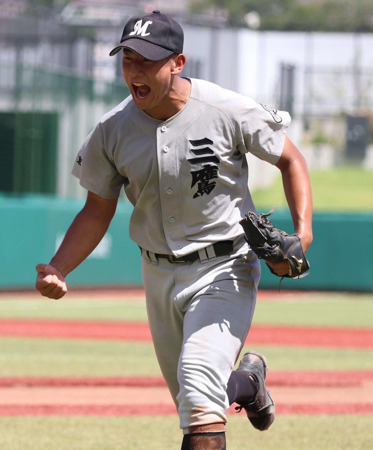 田無工科対三鷹中等　三鷹中等の先発宮岡（撮影・泉光太郎）