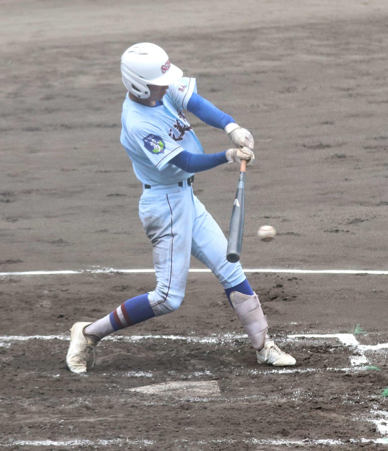 高校野球千葉大会　千葉南対成美学園　打席に入る成美学園・冨田（撮影・北村健龍）