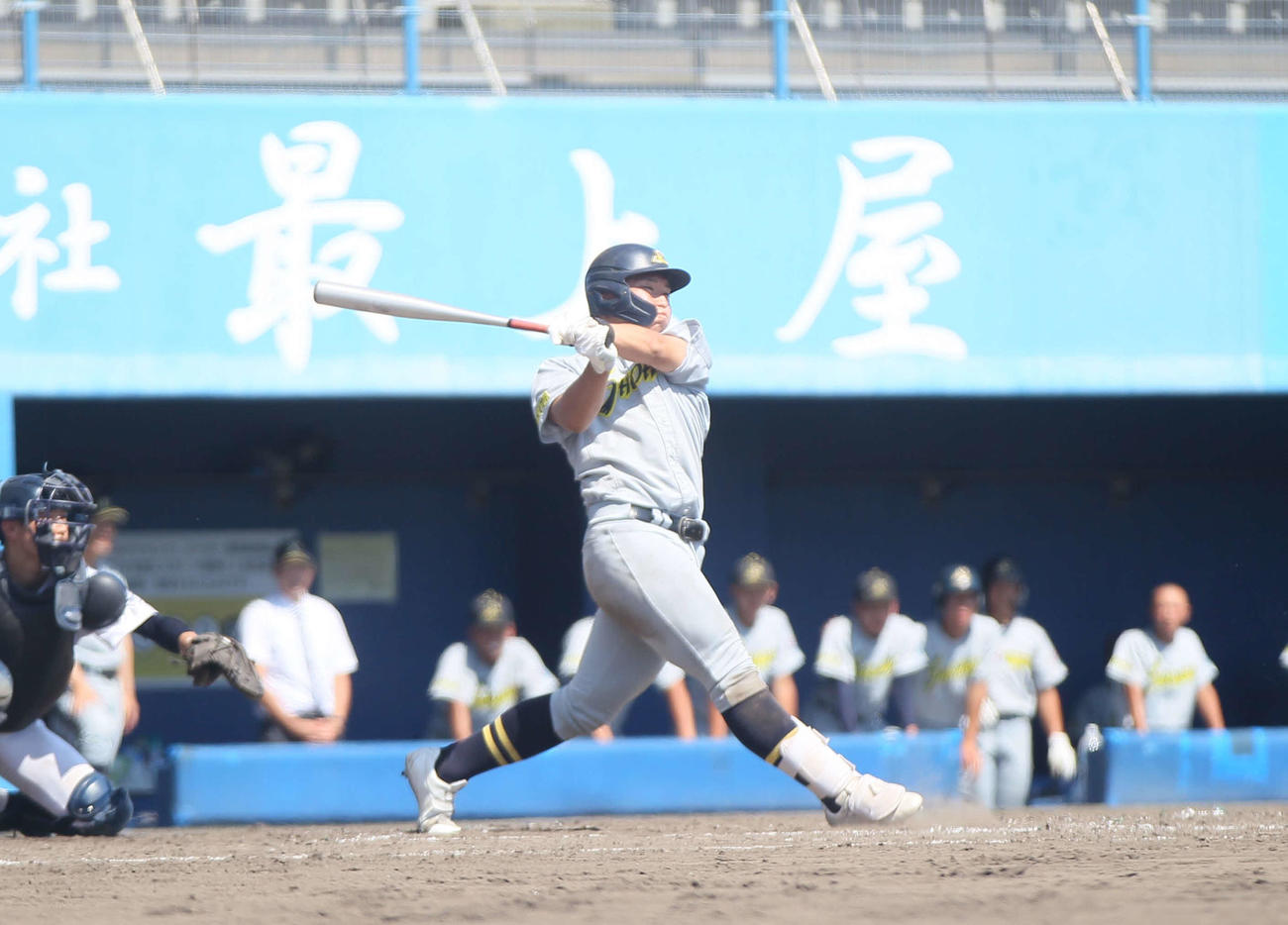 3安打を放った湯沢翔北・後藤（撮影・高橋香奈）