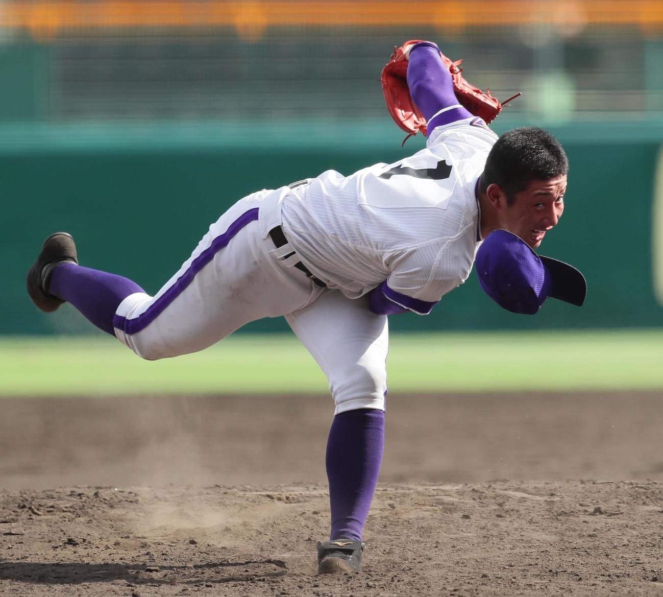 金足農時代の吉田輝星＝18年8月