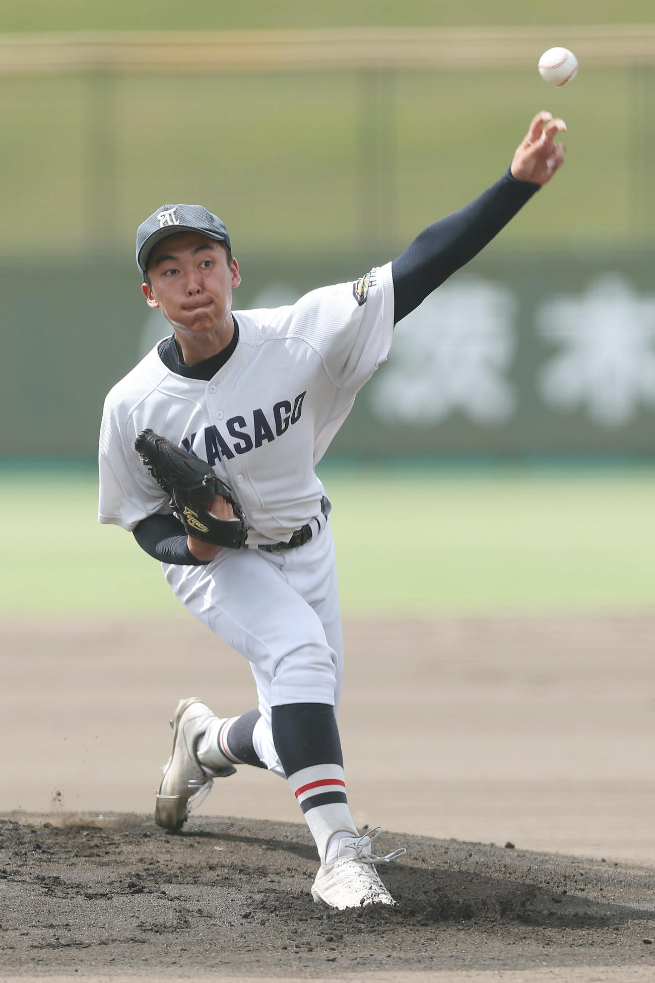 東洋大姫路対高砂　力投する高砂先発の幸田（撮影・前田充）