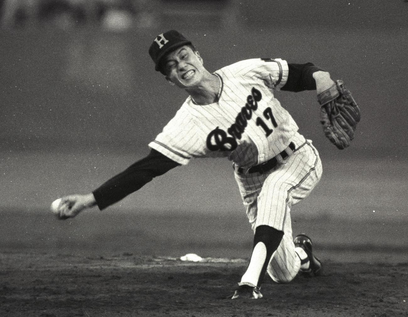 阪急・山田久志＝1971年、西宮球場
