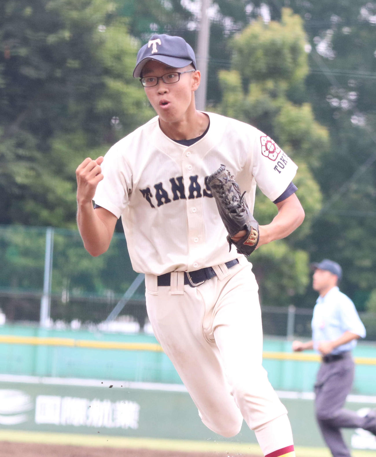 田無対聖徳学園　田無先発の曽山勇貴（撮影・泉光太郎）