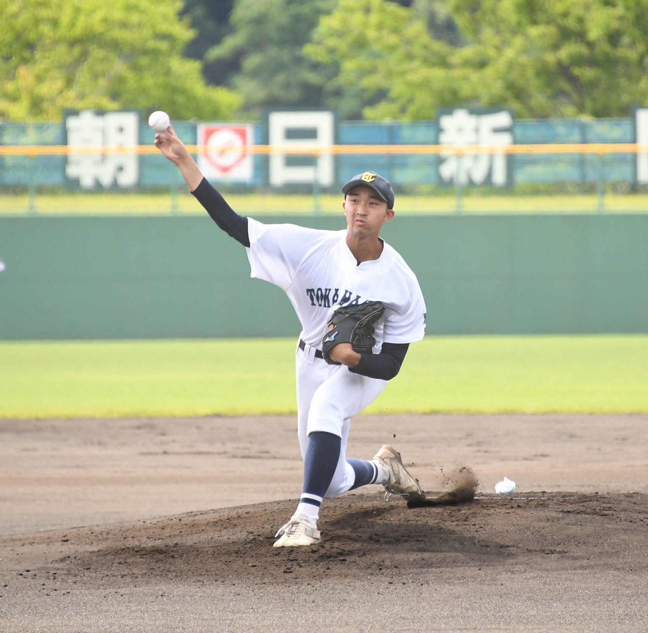 十日町の大平は約1年ぶりのマウンドで3回を1安打無失点、5奪三振の好投