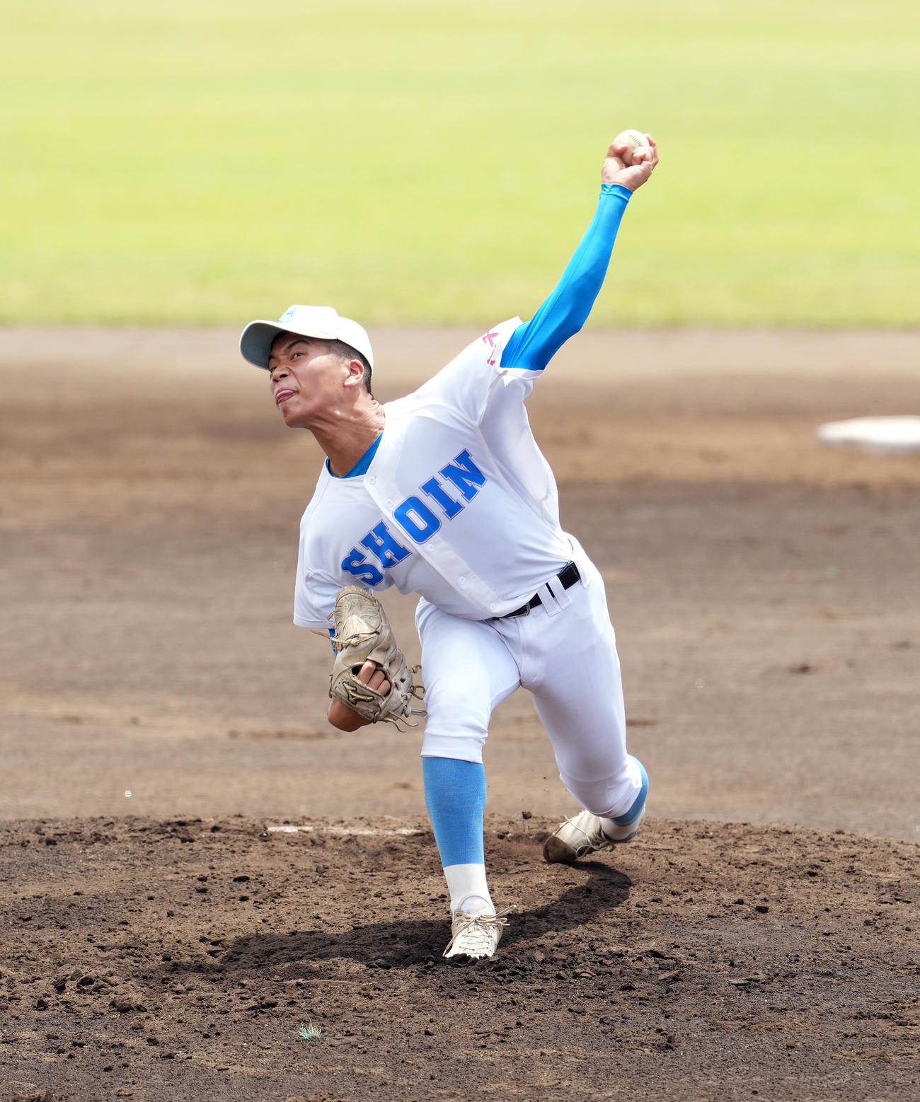 八千代松陰対木更津　八千代松陰の先発高橋優（撮影・たえ見朱実）
