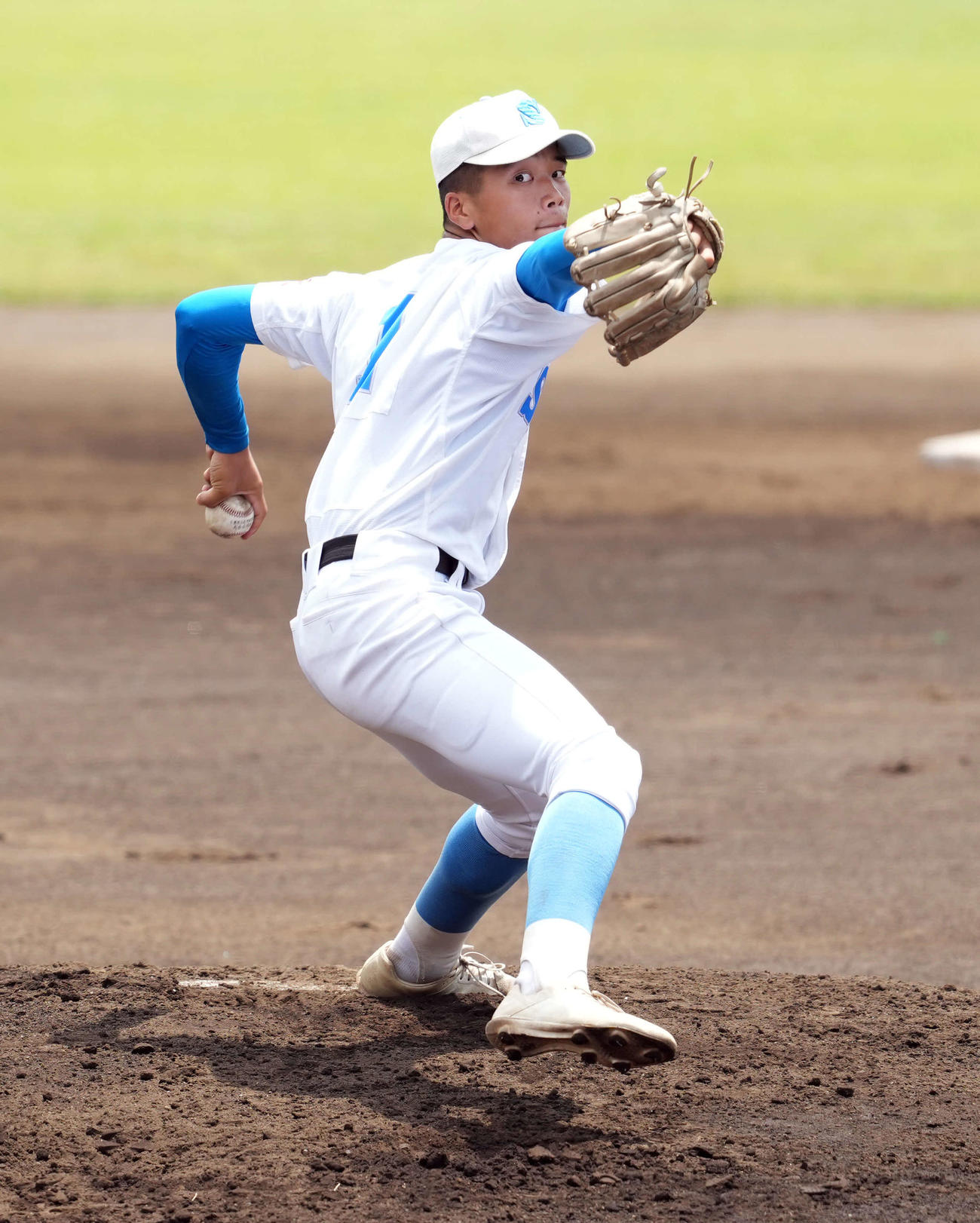 八千代松陰対木更津　力投する八千代松陰の先発高橋優（撮影・たえ見朱実）