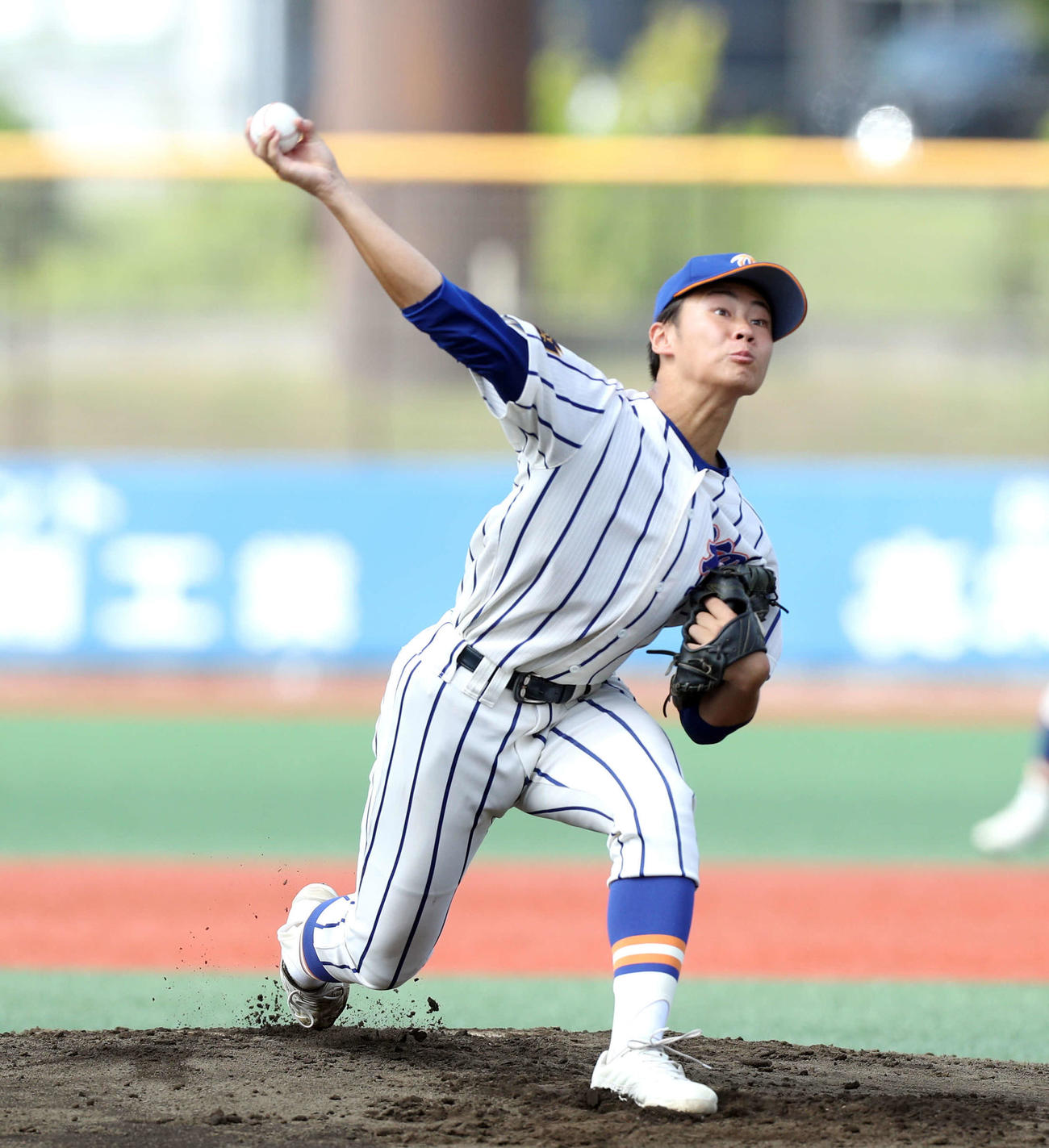 東北学院榴ケ岡対名取・仙台工　先発した東北学院榴ケ岡・伊藤（撮影・木村有優）