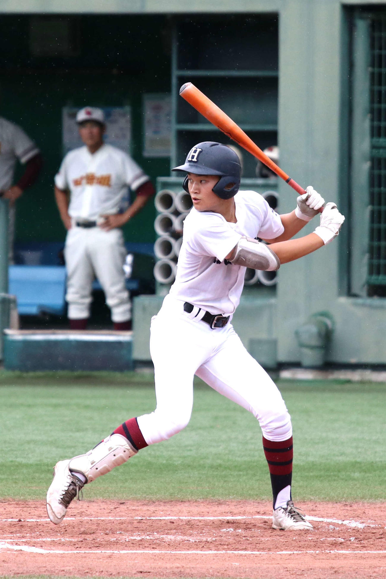 関大北陽対四條畷　2安打3打点の活躍を見せた関大北陽・蔭山（撮影・一樹）