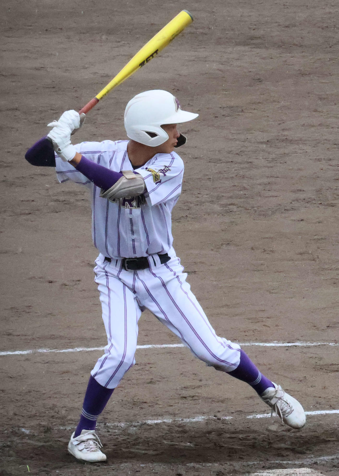 東播磨対仁川学院　打席に立つ東播磨・福村泰輝（撮影・大西真生）