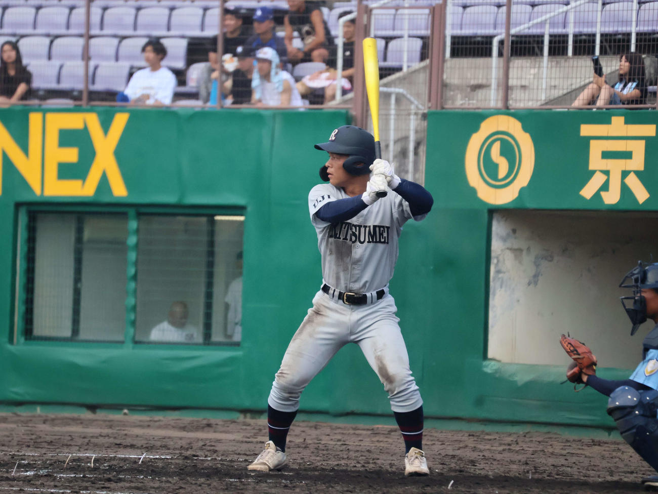 京都広学館対立命館宇治　4打数2安打2打点の伊藤央太（撮影・溝淵千夏）