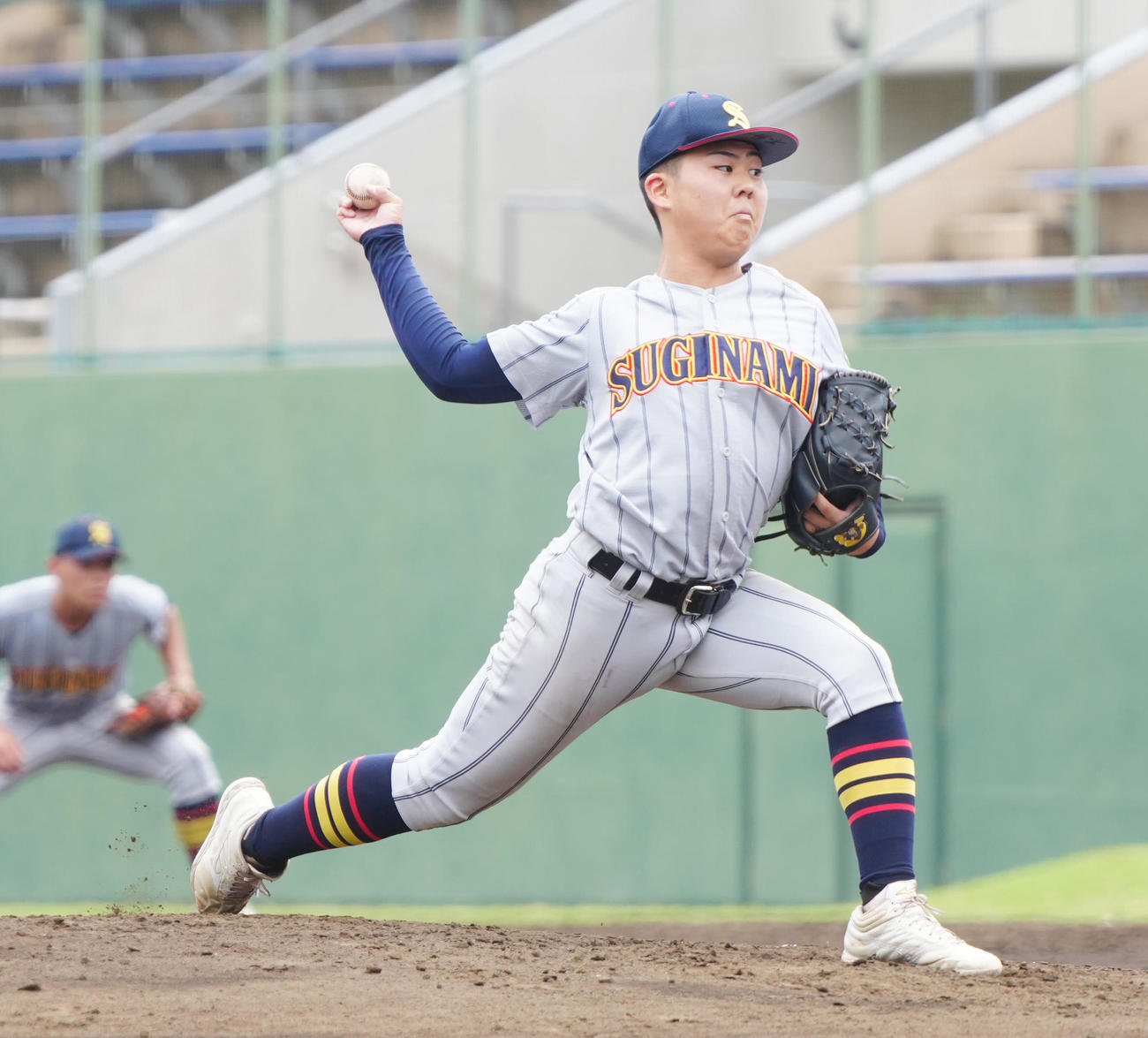 杉並対日野　杉並先発の橋本（撮影・江口和貴）