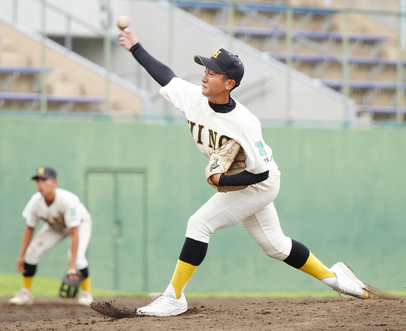 杉並対日野　日野2番手の小山（撮影・江口和貴）