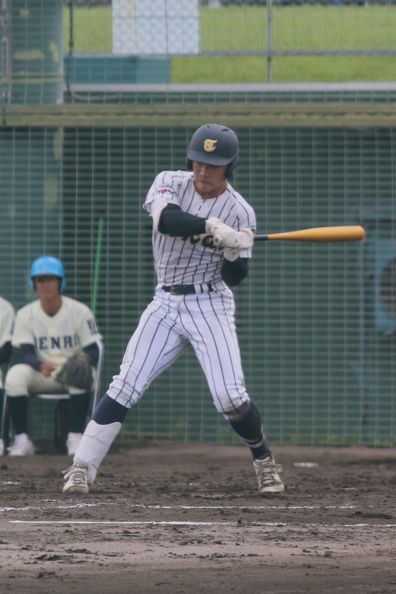 東海大大阪仰星対千里　3打点でチームをけん引した東海大大阪仰星・藤田（撮影・一樹）