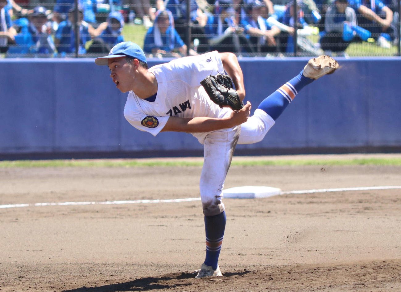 駒大高対工学院大付　駒大高2番手の高田（撮影・泉光太郎）