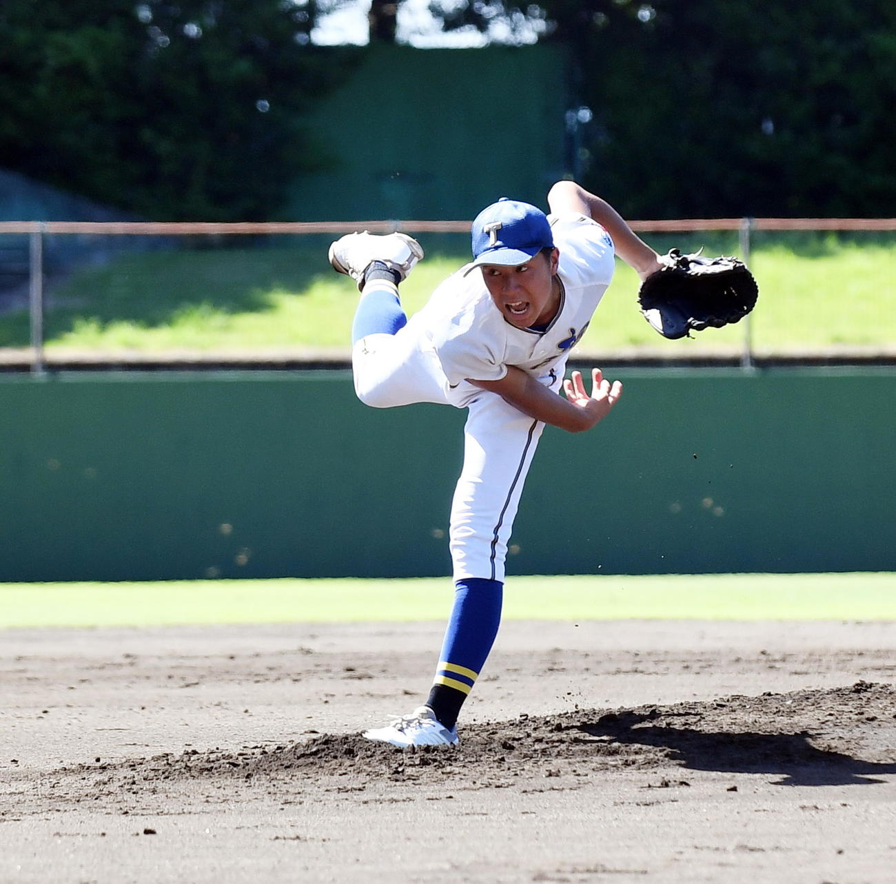 浜北西対桐陽　4回2安打無四球無失点の桐陽・袴田