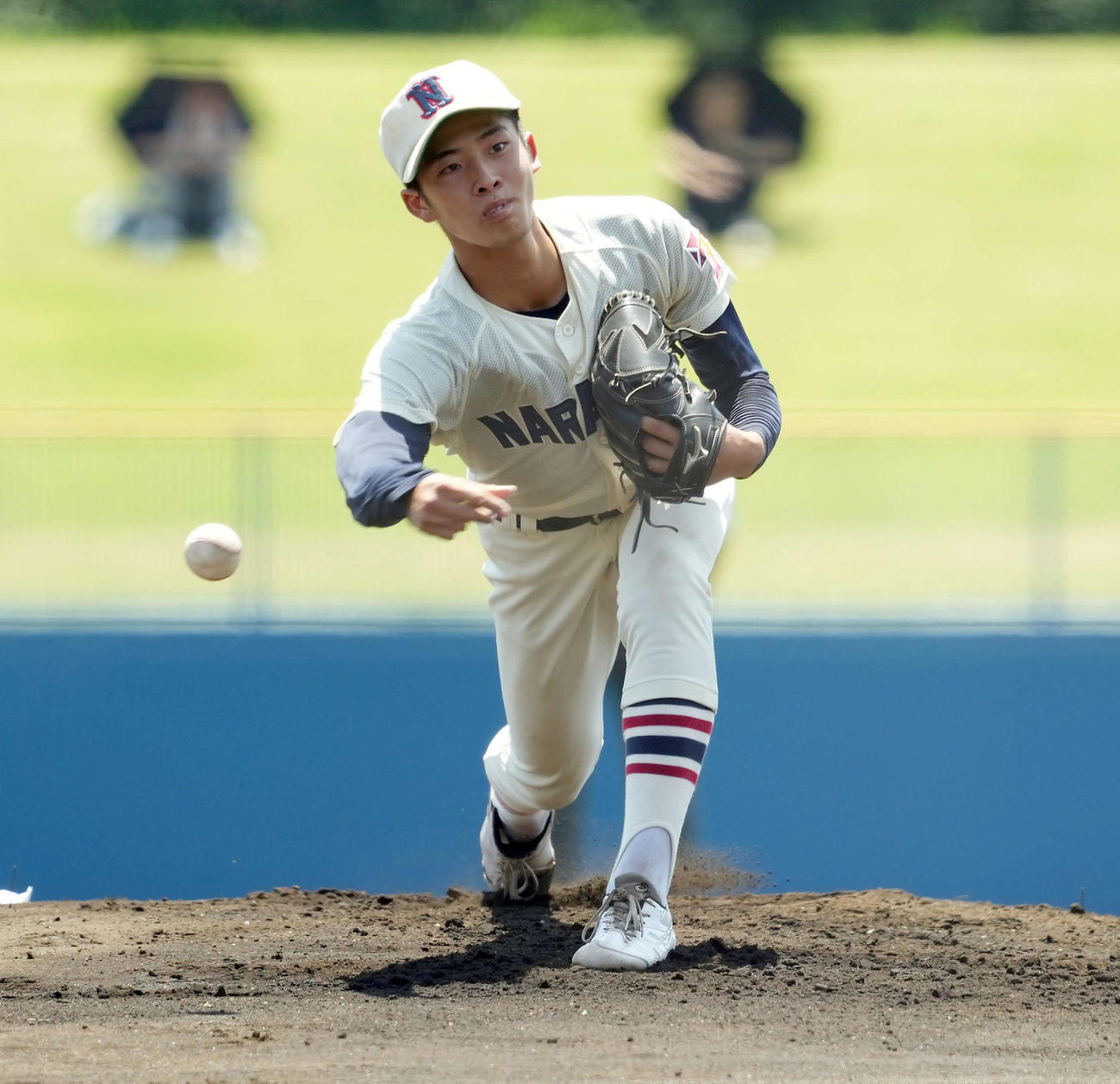 成田対習志野　習志野の先発中原（撮影・たえ見朱実）